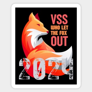 who let the fox out V2 Sticker